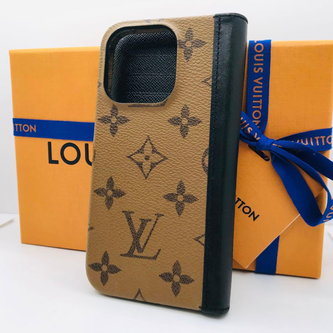 ルイヴィトン✨モノグラム リバース フォリオ iPhone15PRO用ケース