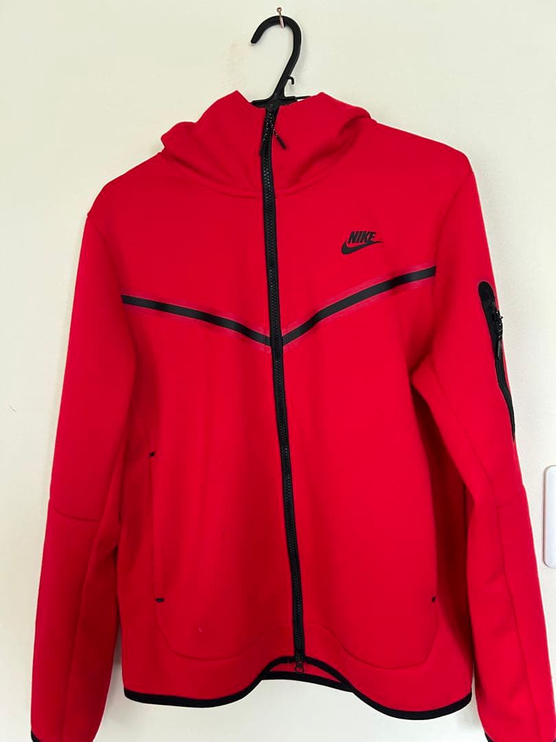 NIKE テックフリース赤 セットアップ Mサイズ - メルカリ
