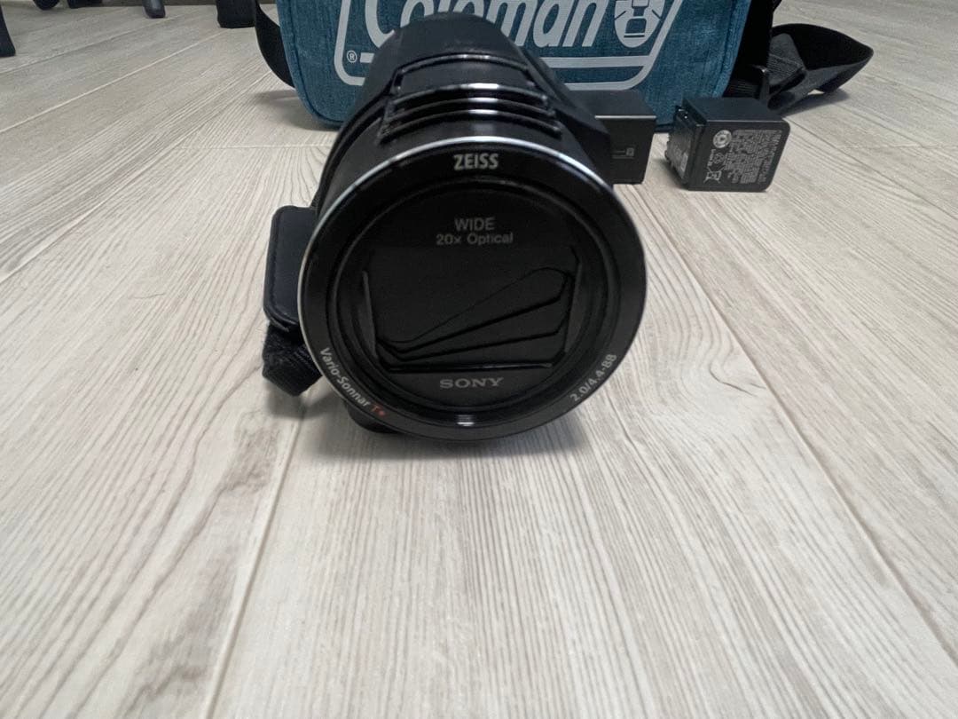 SONY FDR-AX45本体 ビデオカメラ 三脚 Colemanバッグ - メルカリ