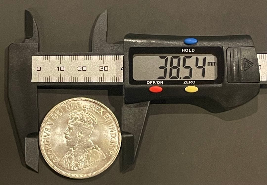 キプロス銀貨 1928 ジョージ5世 ライオン 実測26.53g - メルカリ