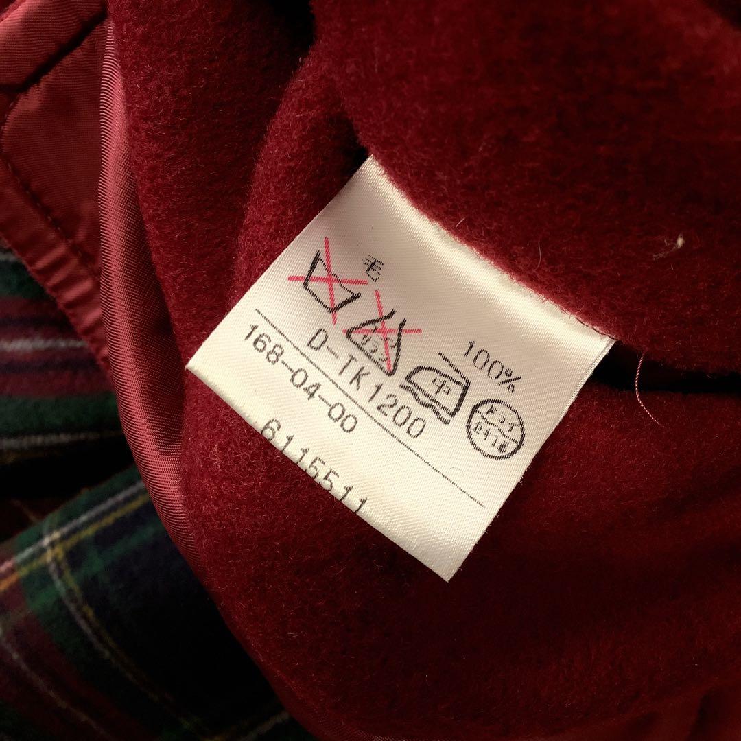 Aquascutum ウール ダッフル コート レッド - メルカリ