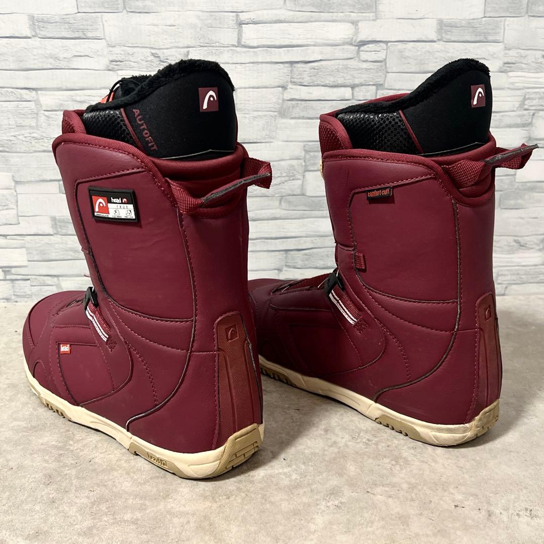 美品 ヘッド スノーボードブーツ TRUE BOA 26.0cm ワインレッド