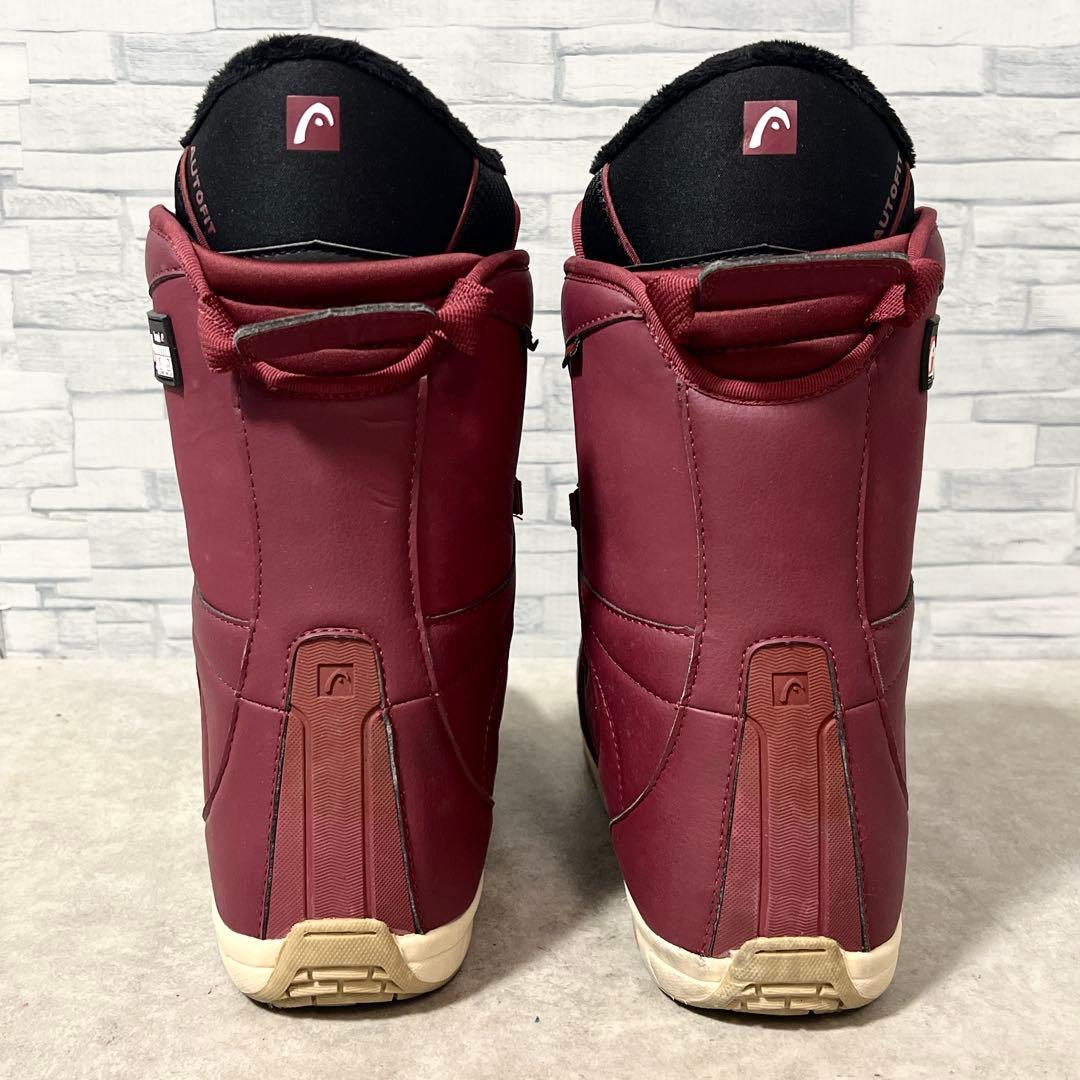 美品 ヘッド スノーボードブーツ TRUE BOA 26.0cm ワインレッド