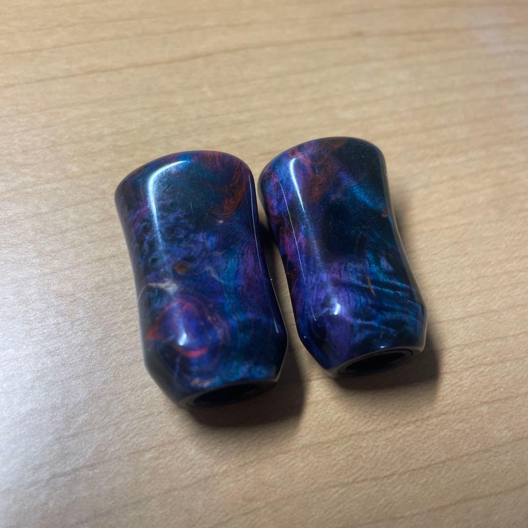 わたらせ樹脂工房 とても綺麗なスタビライズドウッド シマノ左用2個