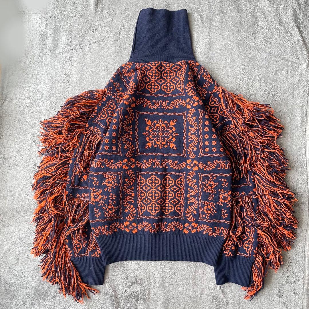 西野七瀬着用！】sacai サカイ レインスプーナー フリンジ バンダナ