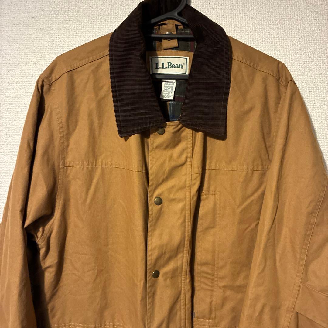 L.L.Bean ブラウン ハンティングジャケット　襟コーデュロイ　ヴィンテージ