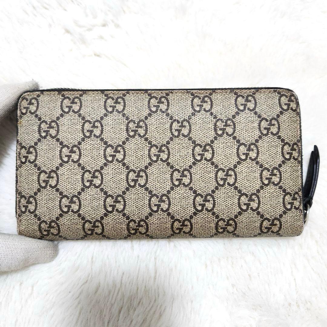 ✨極美品 付属品完備✨グッチ 長財布 ラウンドファスナー スネーク PVC