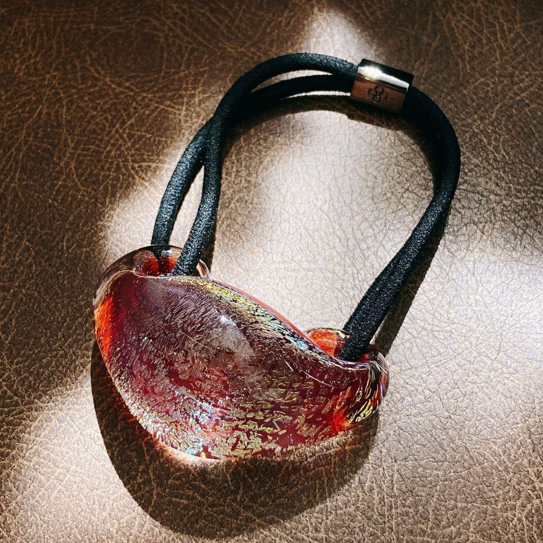 新品】 コレットマルーフ グラスポニー 誕生石 赤 ゴールド 箔