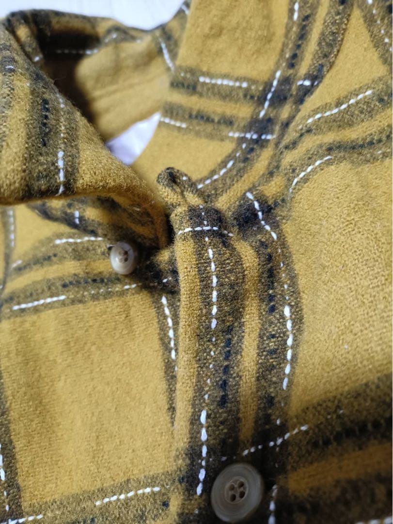 M】定価3.7万2016AW_TENDERLOINウールシャツマスタード日本製 - メルカリ