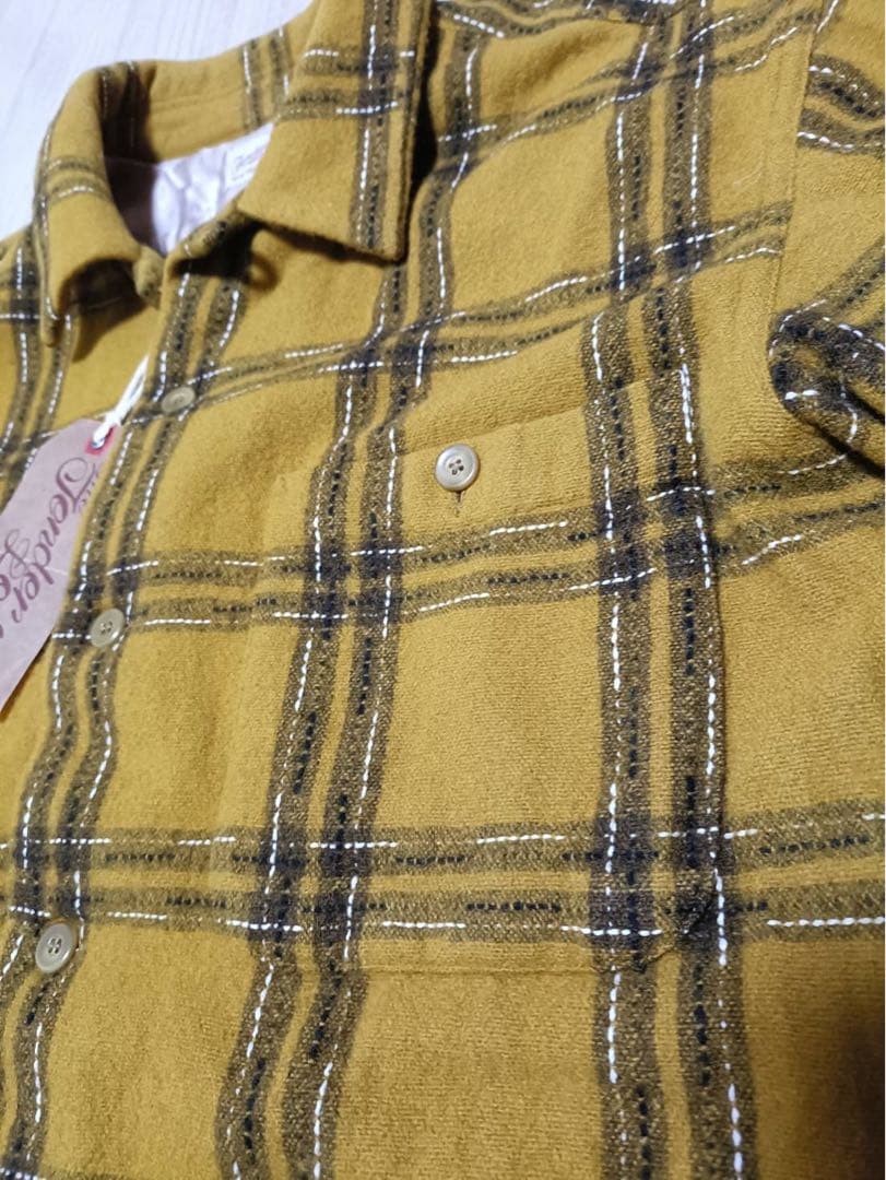 M】定価3.7万2016AW_TENDERLOINウールシャツマスタード日本製 - メルカリ