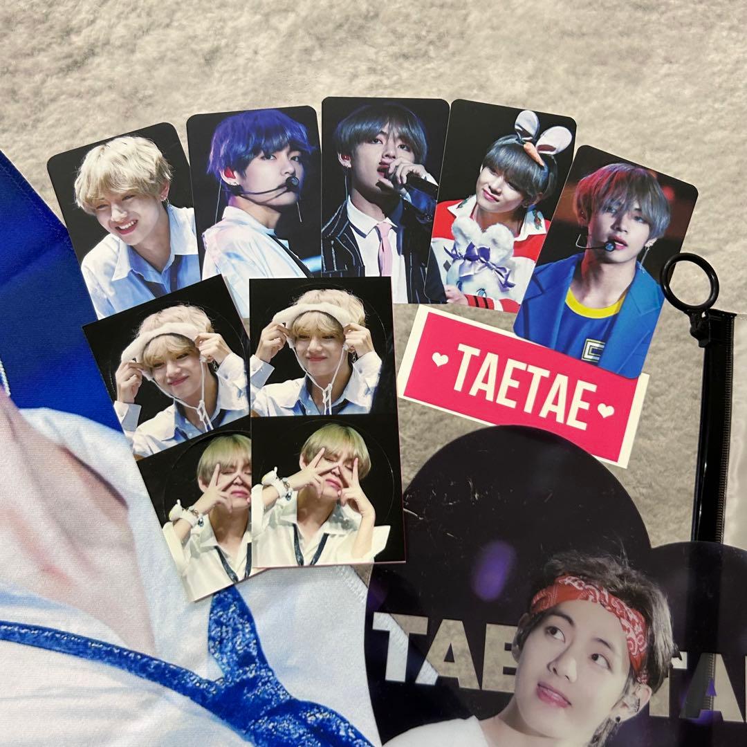 BTS テテ テヒョン V スローガン トレカ うちわ マスター グッズ