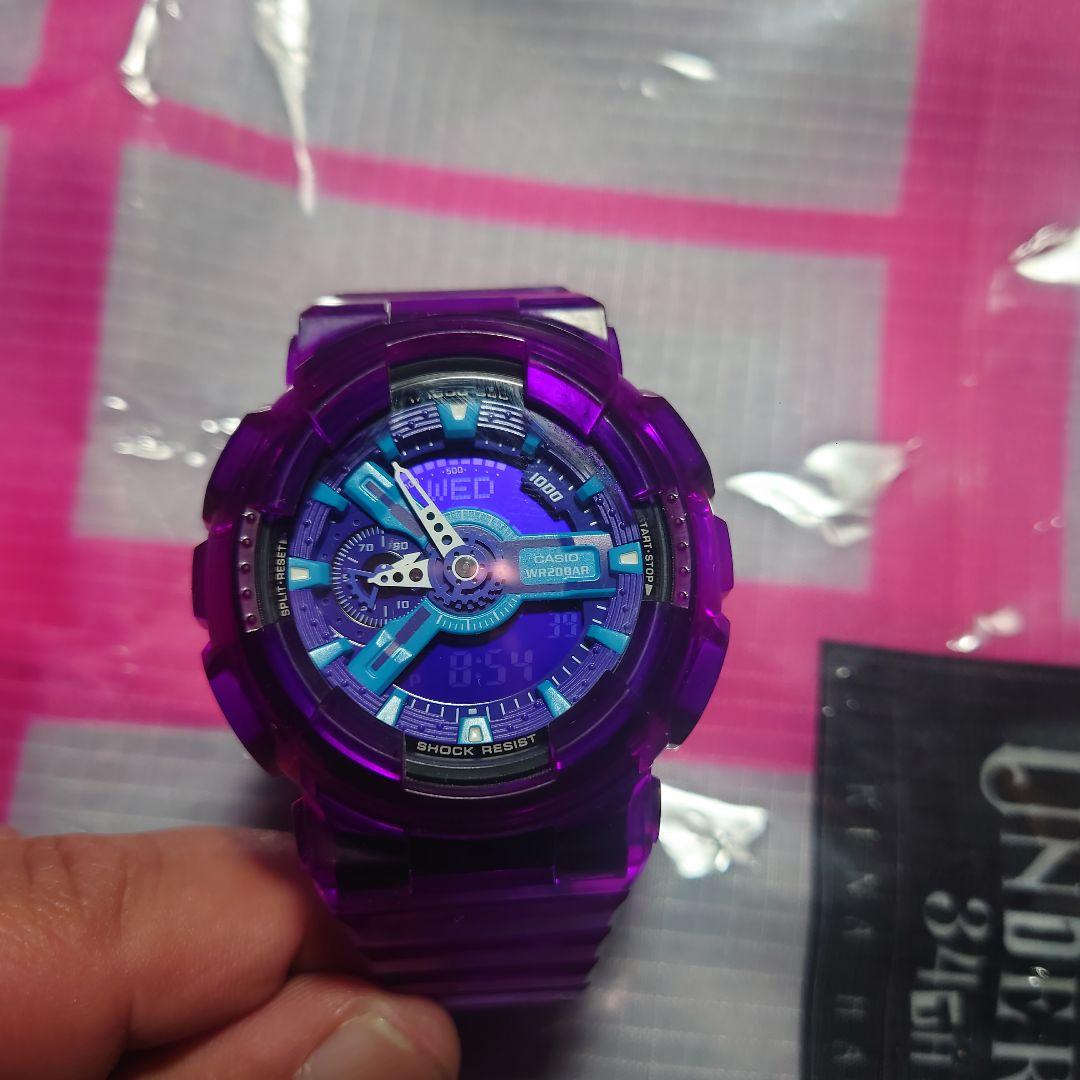 G-SHOCK GA-110HC カスタムクリアパープル - メルカリ