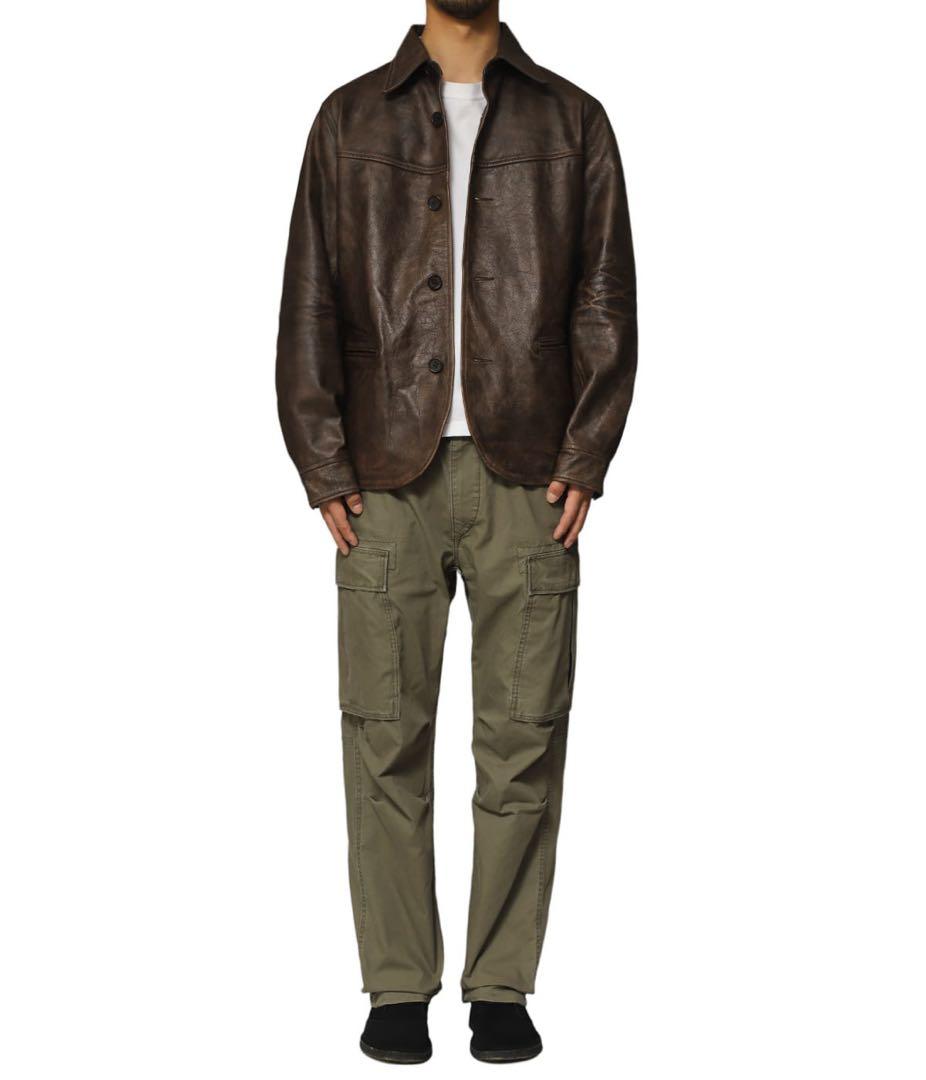 G*n様 【定価30万超え】RRL カウレザー カーコートXXL キムタク - メルカリ