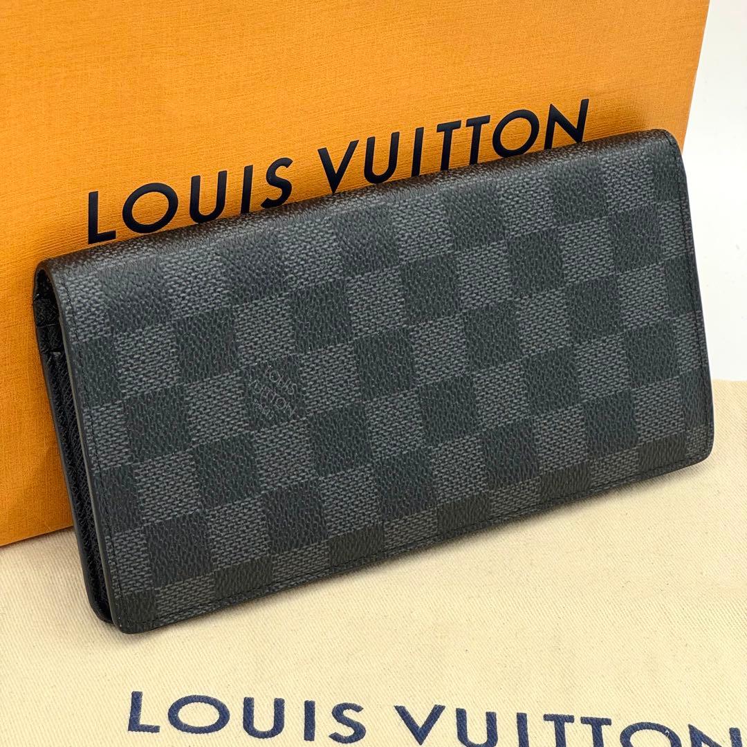 ヴィトン ダミエグラフィット ポルトフォイユ ブラザ 長財布 黒 - メルカリ