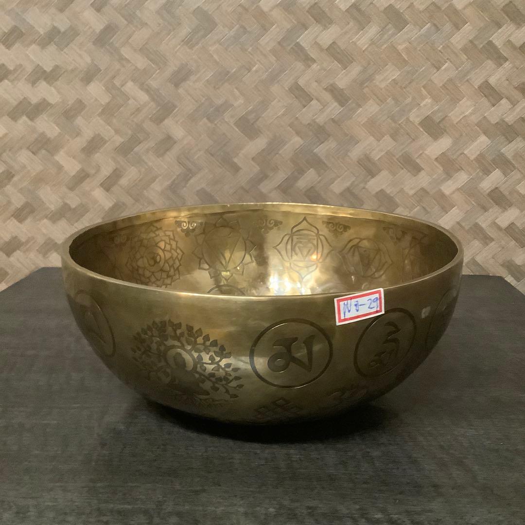 No29 チベット産 シンギングボウル 新品 チベタンボウル 23.3cm