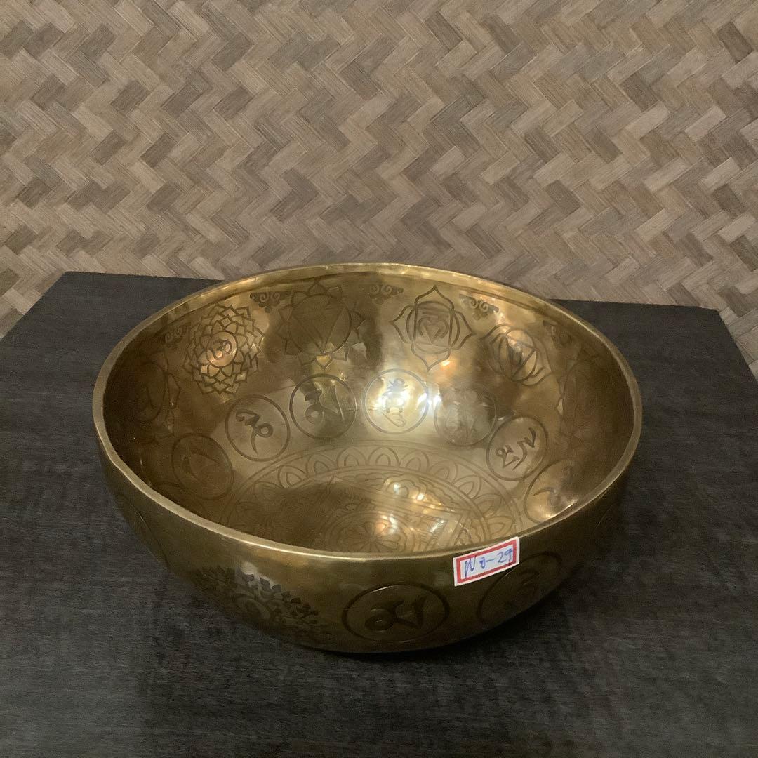 No29 チベット産 シンギングボウル 新品 チベタンボウル 23.3cm