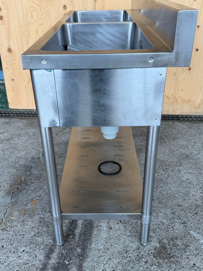 マルゼン2槽シンク 1200x450x800(+100) - メルカリ