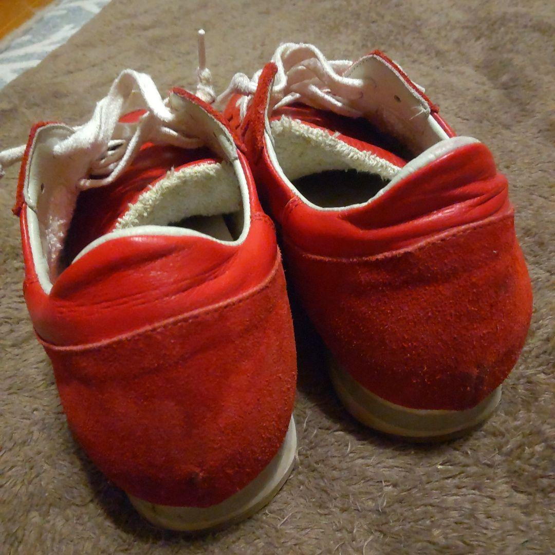 PHILIPPE MODEL レッド レザー スエード スニーカー 42 - メルカリ