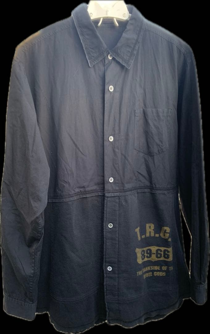 undercover paper doll ドッキング長袖シャツ Lサイズ jr-358-87_0.jpg