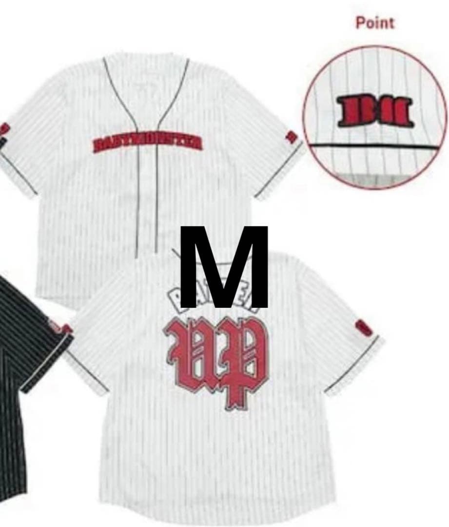 BABYMONSTER ベビモン ペンミ ベースボールシャツ 白 ホワイト M