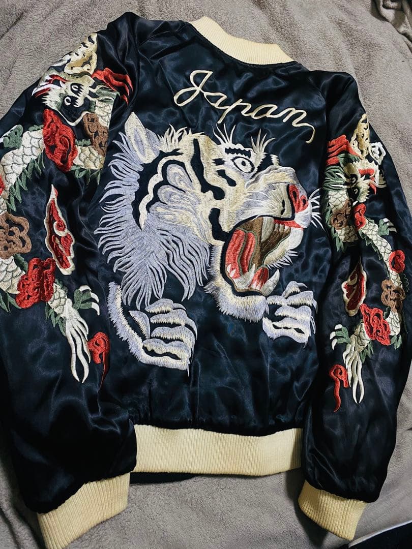 日本 SCRIPT super 限定 スカジャン 虎芸者 2面使う Unisex bscrawler_3rsj001