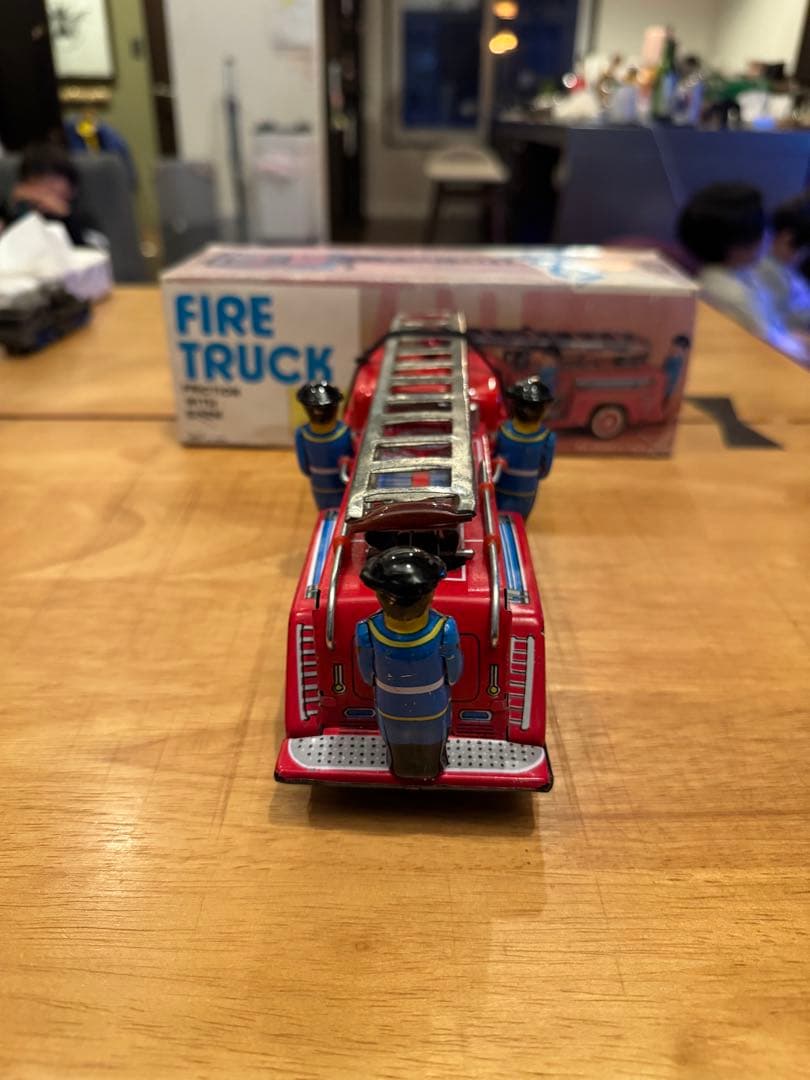 ブリキ　アンティーク　消防車