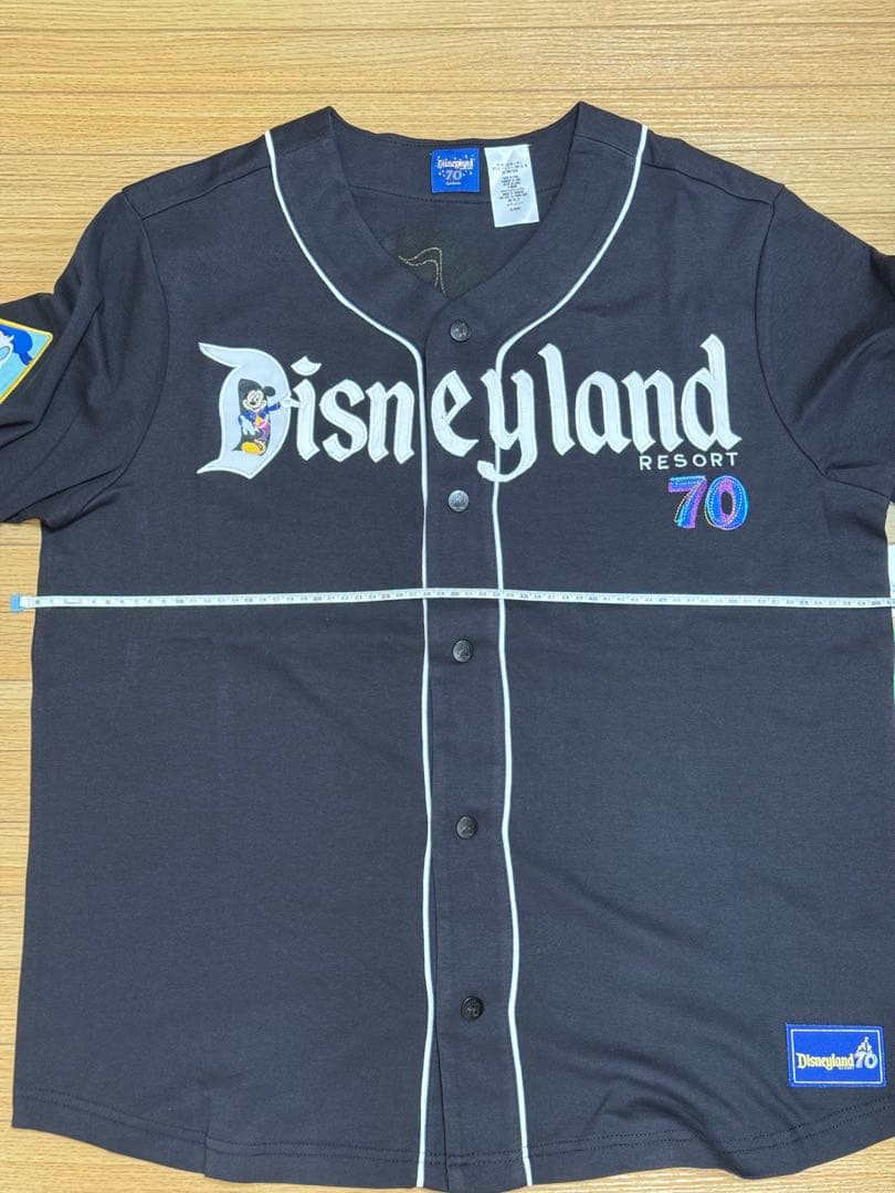 カリフォルニア ディズニーランド 70周年 ベースボールシャツ US L