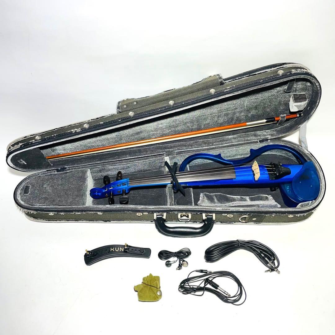 美品】YAMAHA サイレントバイオリン SV-110 スケルトンブルー - メルカリ