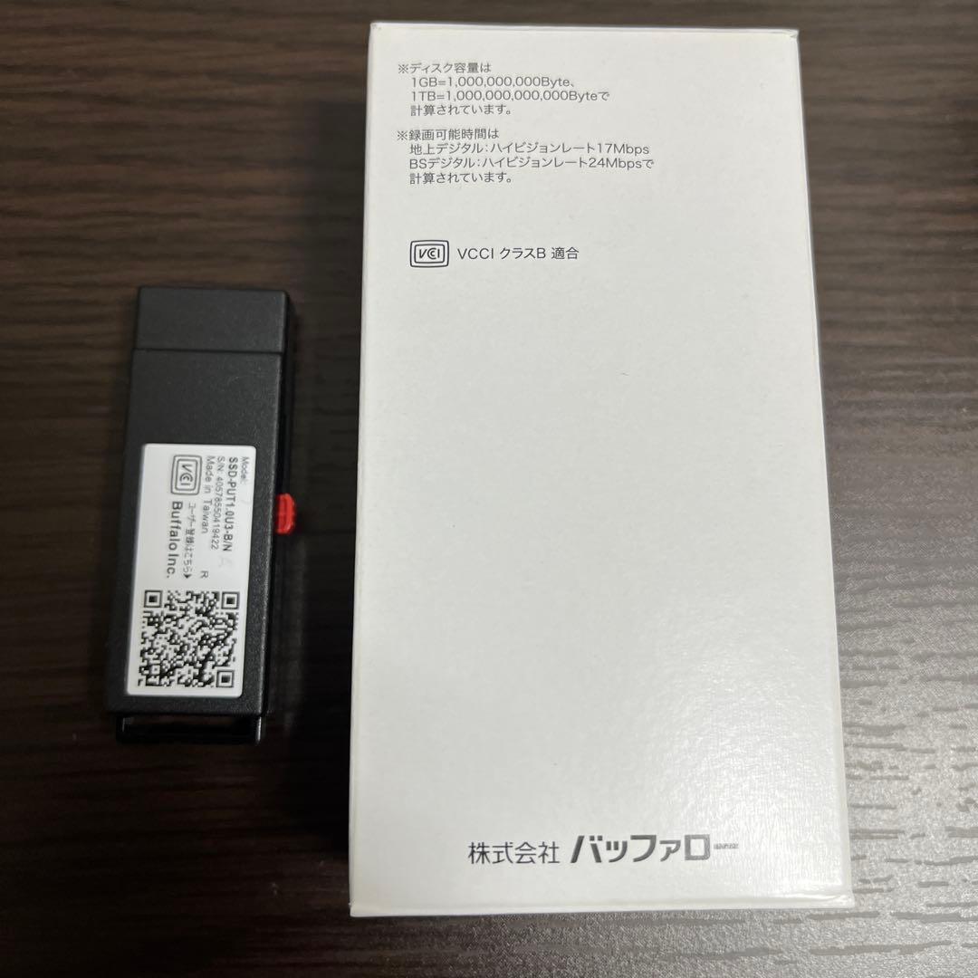外付けハードディスク・ドライブ BUFFALO SSD-PUT1.0U3-B/N 1.0TB