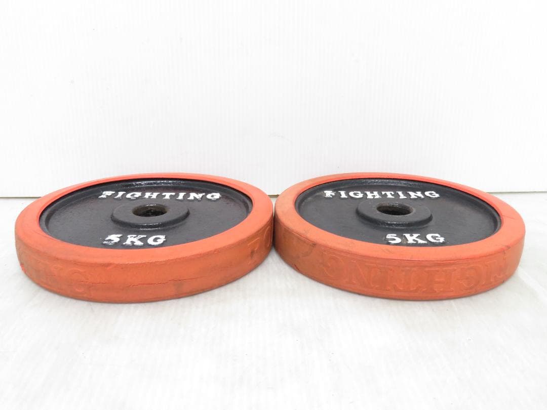 ファイティングロード アイアンプレート 5kg 2枚セット 穴径28mm