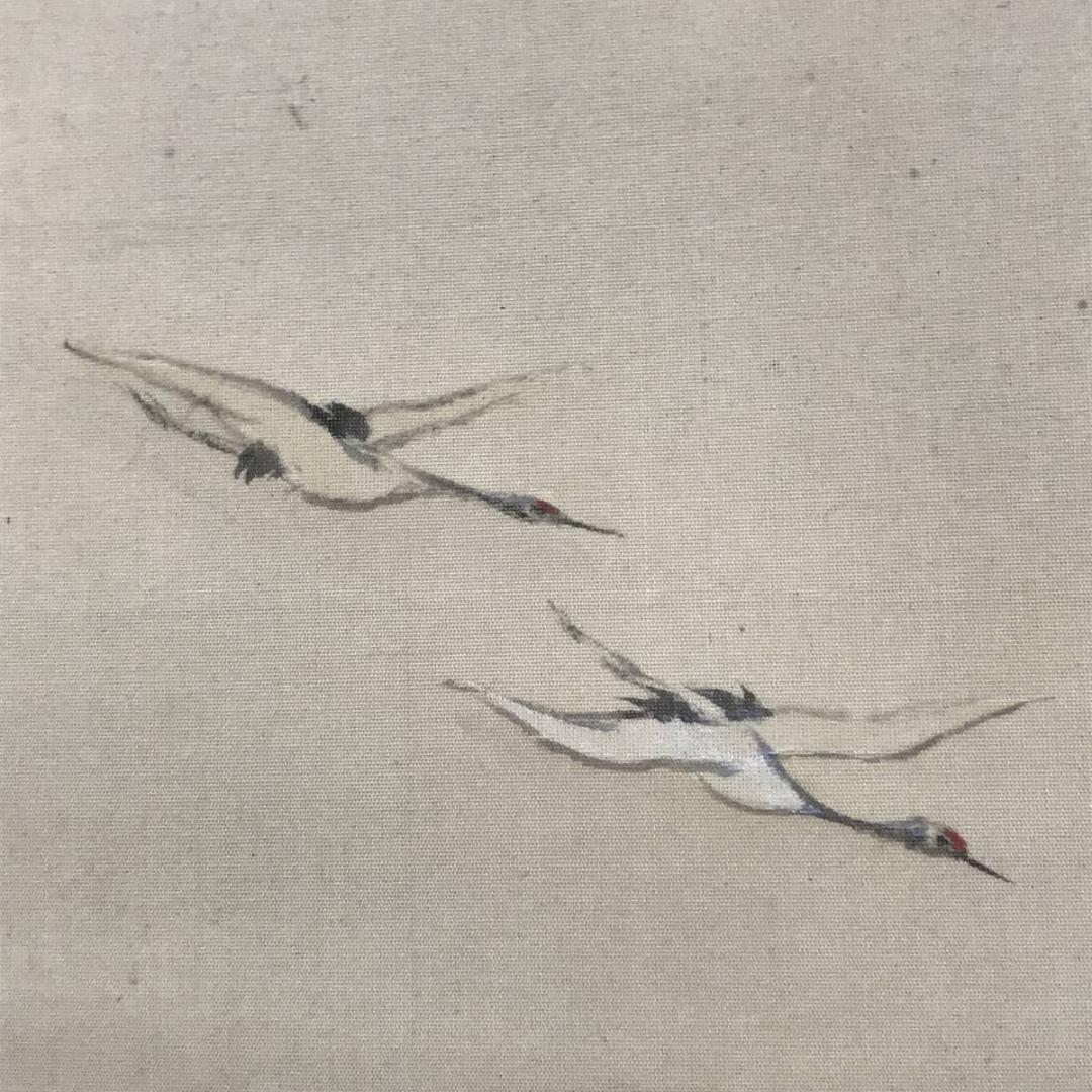 【真作】東華/蓬莱山図/山水図/祝事山水図/掛軸/名家伝来/AC-78