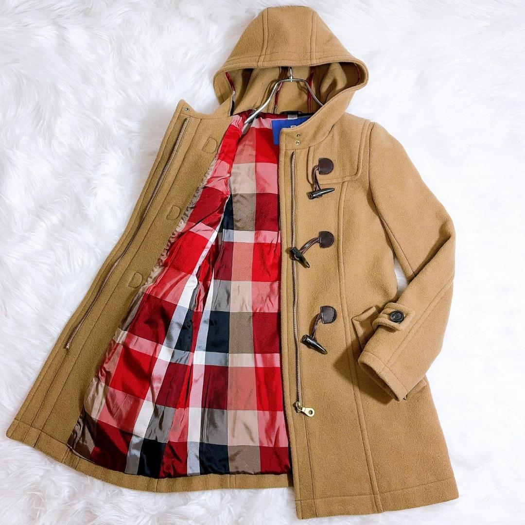 ブルーレーベルクレストブリッジ ダッフルコート38フード付きメガ