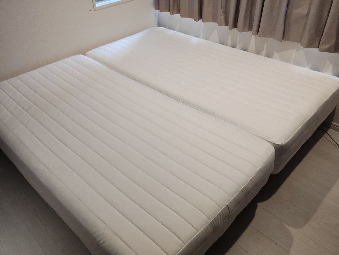 【shinさま】無印 脚付マットレス ポケットコイル シングル セミダブル 美品 脚付マットレス ポケットコイル （洗えるカバー 組み立て仕様） | 無印良品