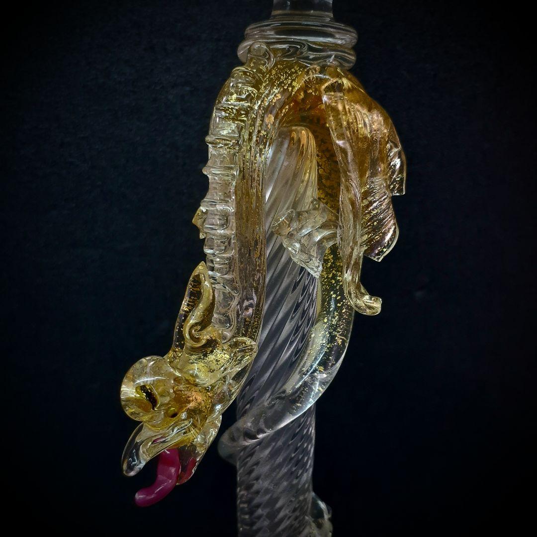 MURANO La Fenice ムラノ 金彩 レース ゴブレット グラス｜MURANO La