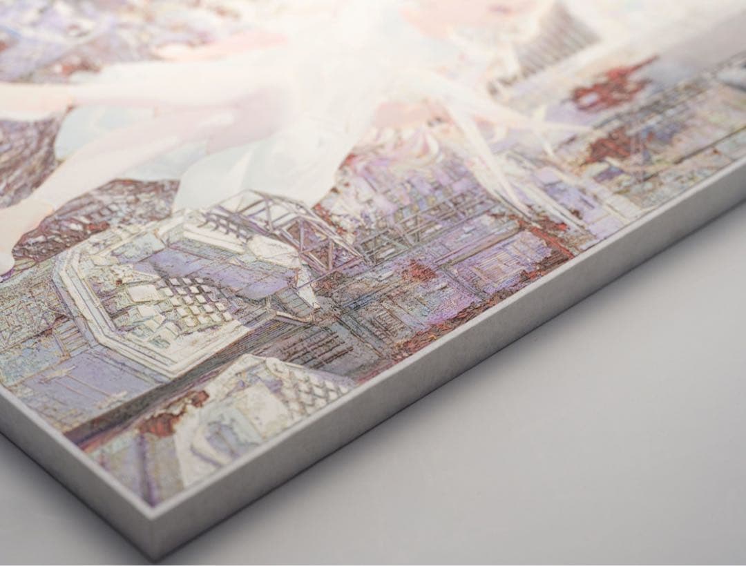 タイキ展　作品 -GG- セメント風プリント 特殊加工 複製原画 直筆サイン入り