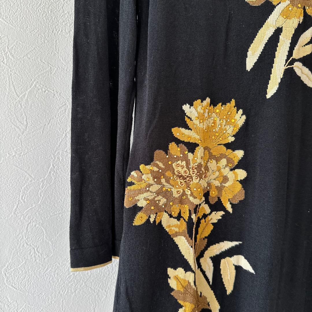 k*a様 LEONARD レオナール ラインストーン セーター 38 - メルカリ