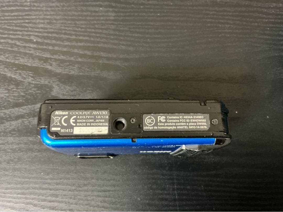 ジャンク品・本体のみ】Nikon COOLPIX AW130 ブルー防水カメラ - メルカリ