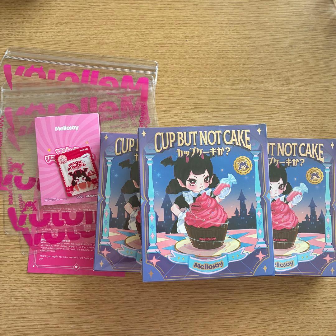 メロジョイMellojoy カップケーキか? 未開封シュリンク付 3個 ピンク