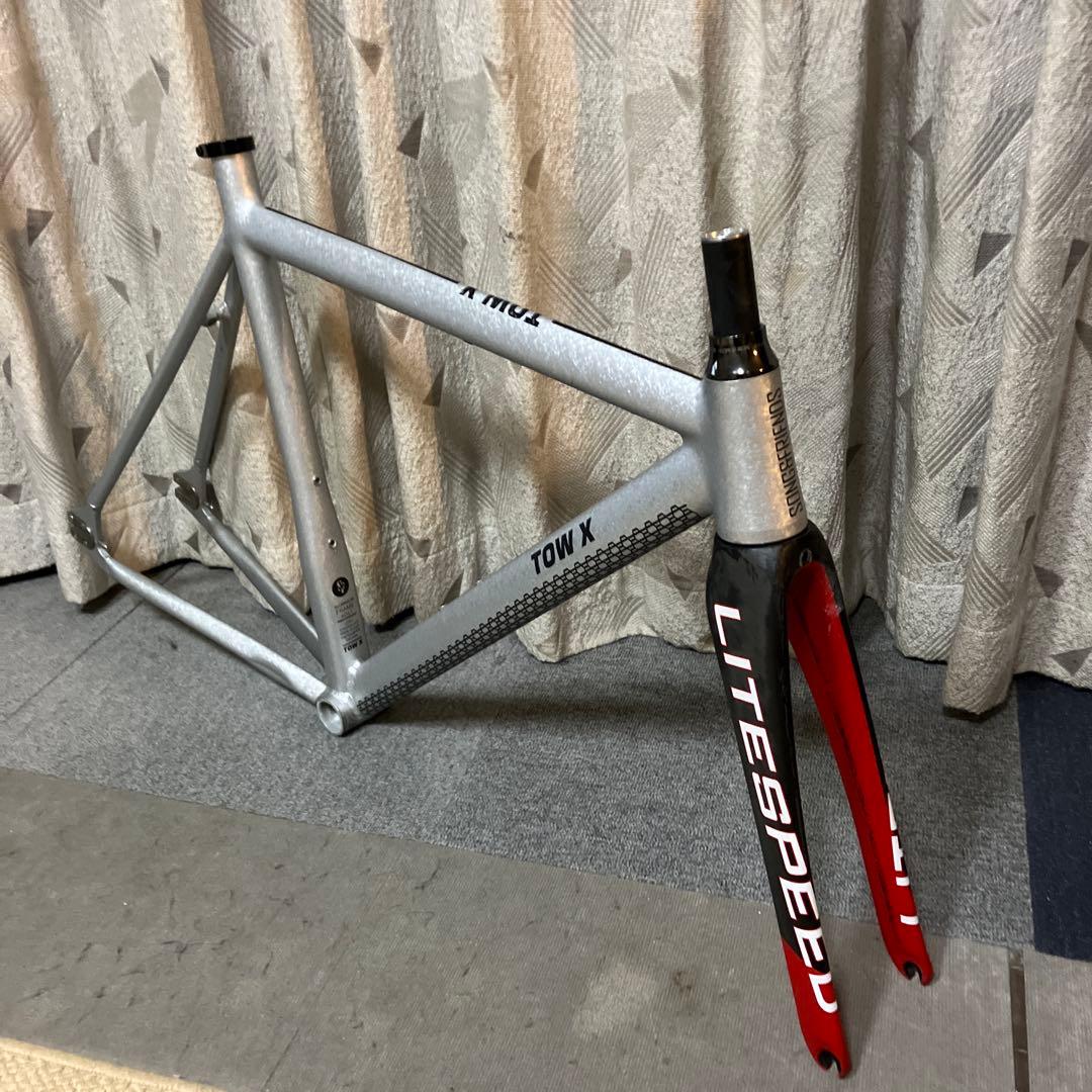 お値下げ！シングルスピードバイク ピスト フレームセット 中古品