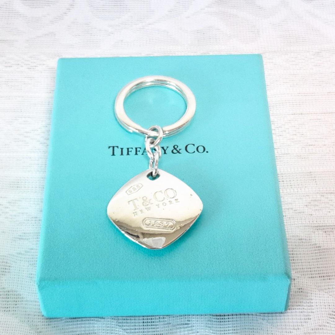 TIFFANY&Co. Y2K キーホルダー 1837 ナロー スクエア 925