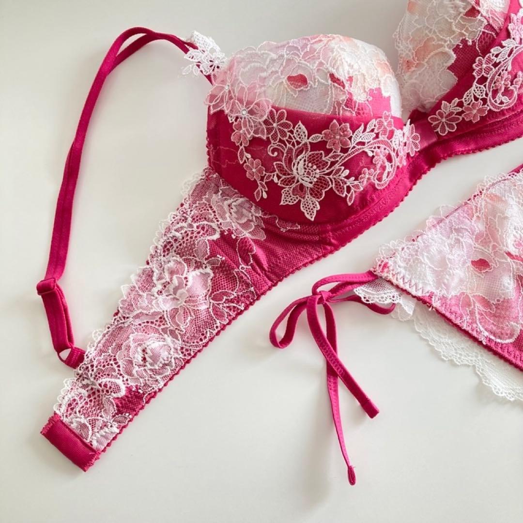 ワコール パルファージュ D70/M リボンブラ 紐パン 紐ショーツ - メルカリ