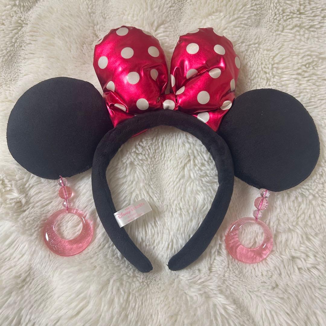 東京ディズニーリゾート ミニーマウス カチューシャ ピンクリング付き