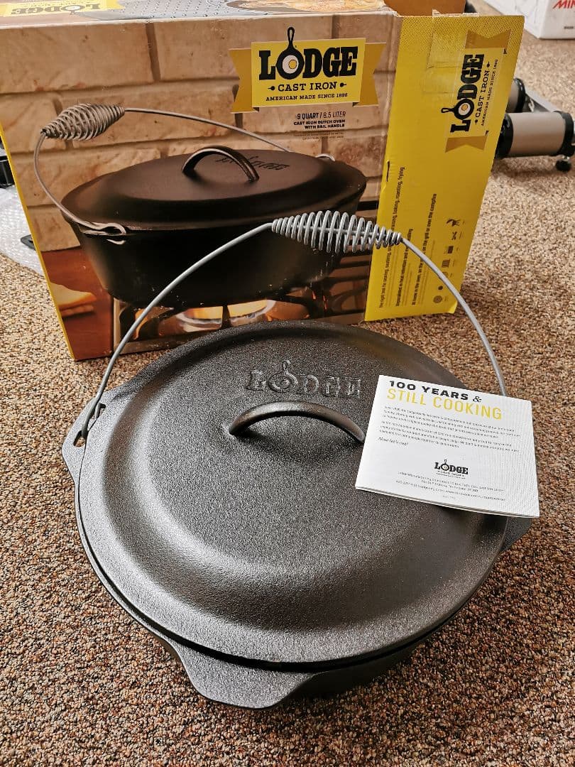 LODGE ロッジ ダッチオーブン　9qt 【未使用】 LODGE（ロッジ） 鍋 ロジック キャスト アイアン ダッチオーブン 5qt