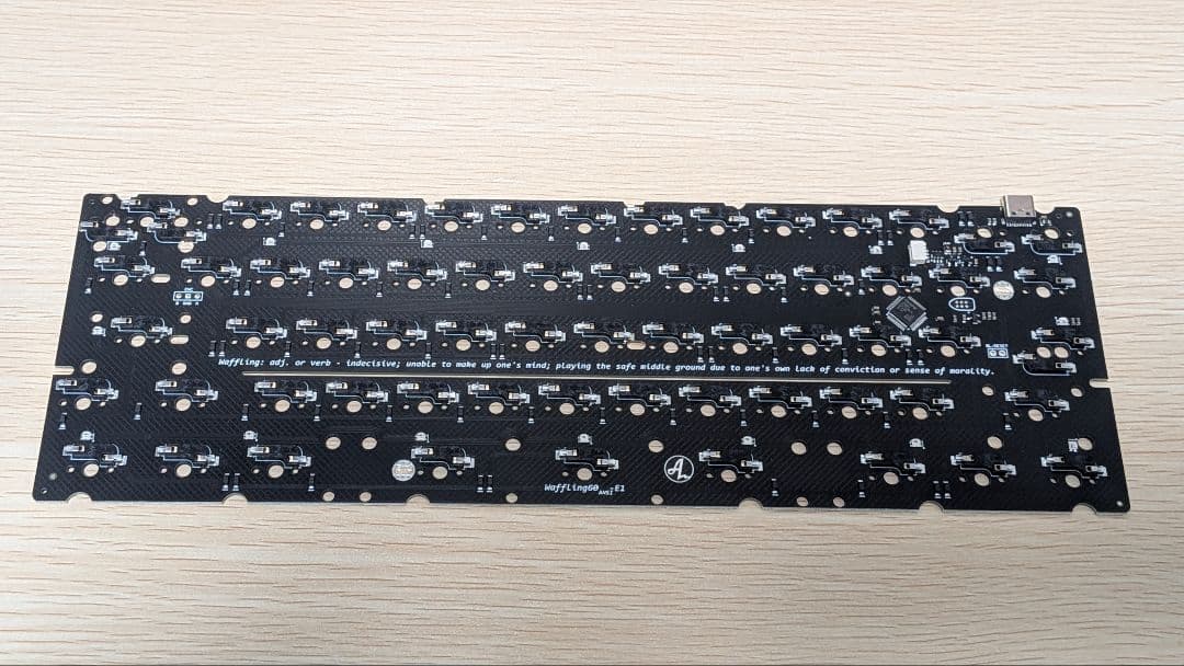 キーボード waffling60 Waffling60 MX Hot Swap ANSI 60%キーボード 基板 - メルカリ