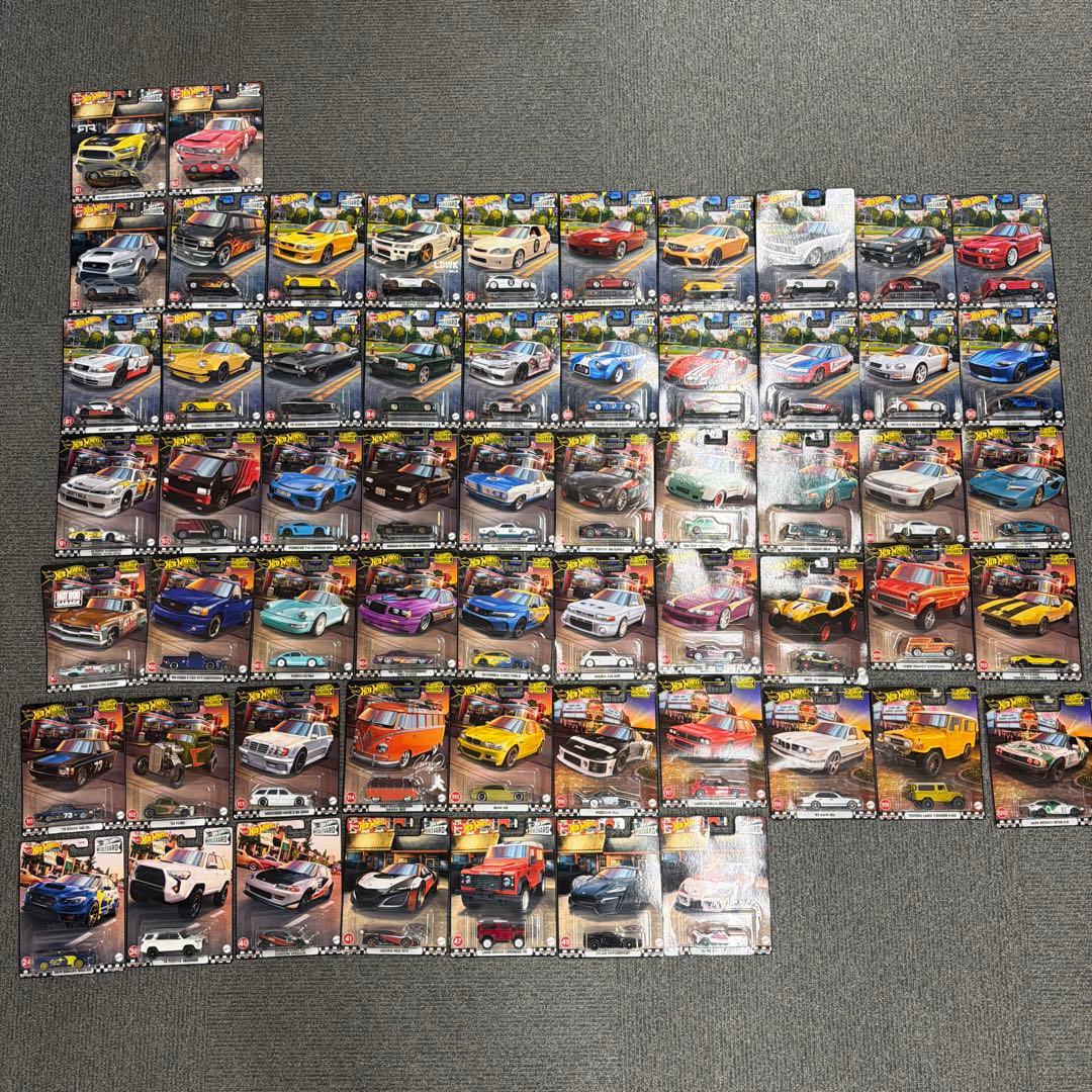 ホットウィール　ブルーバード74台セット