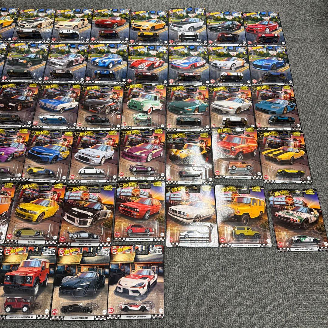 ホットウィール　ブルーバード74台セット