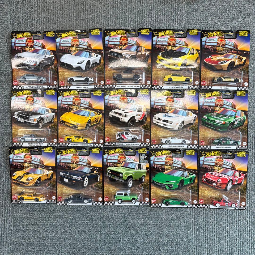 ホットウィール　ブルーバード74台セット