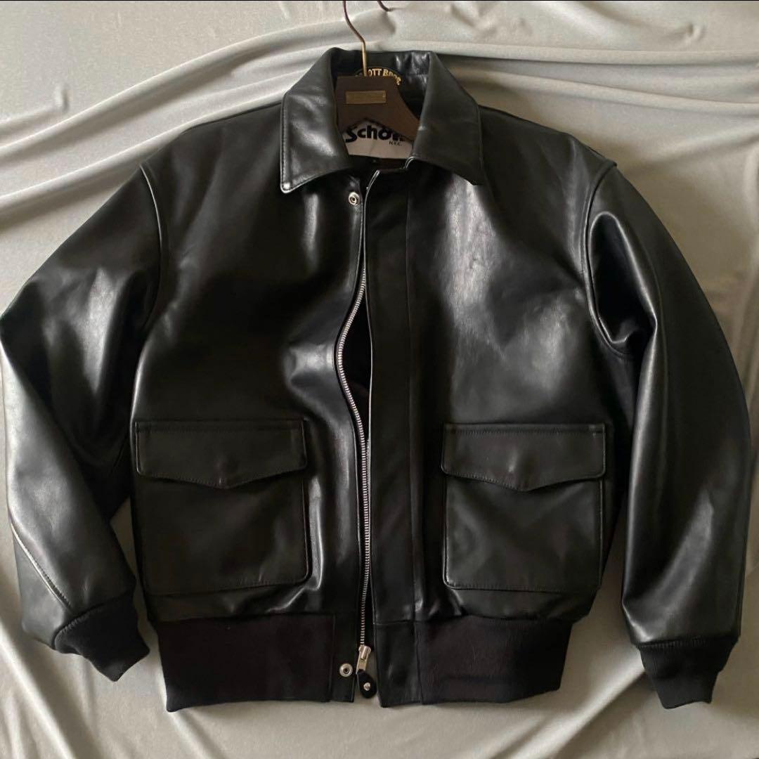 BEAUTY&YOUTH 別注 Schott A-2 ショット レザージャケット - メルカリ