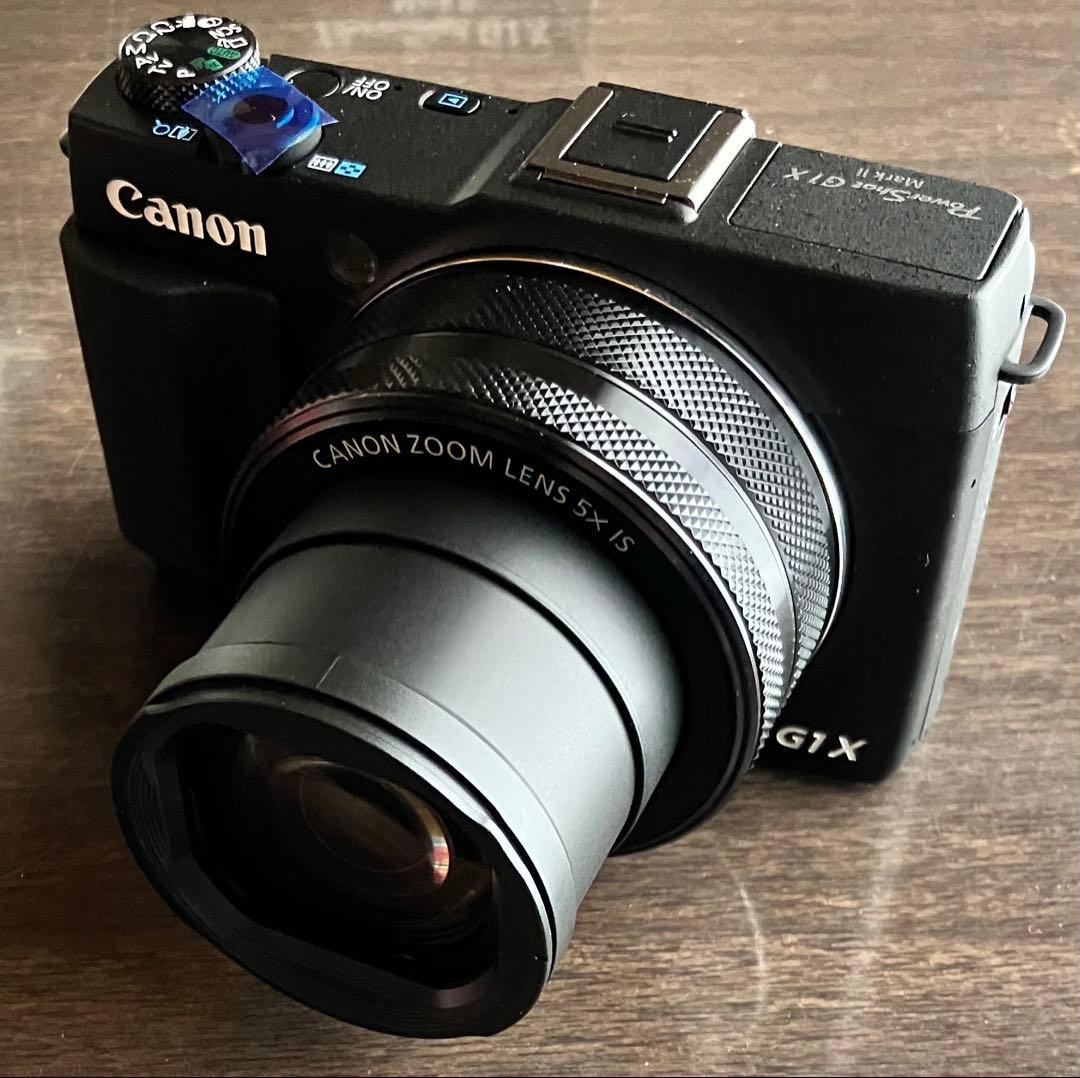 ①使用日数2日の新同品！Canon G1XmarkⅡ＋防水ケース等付属品多数