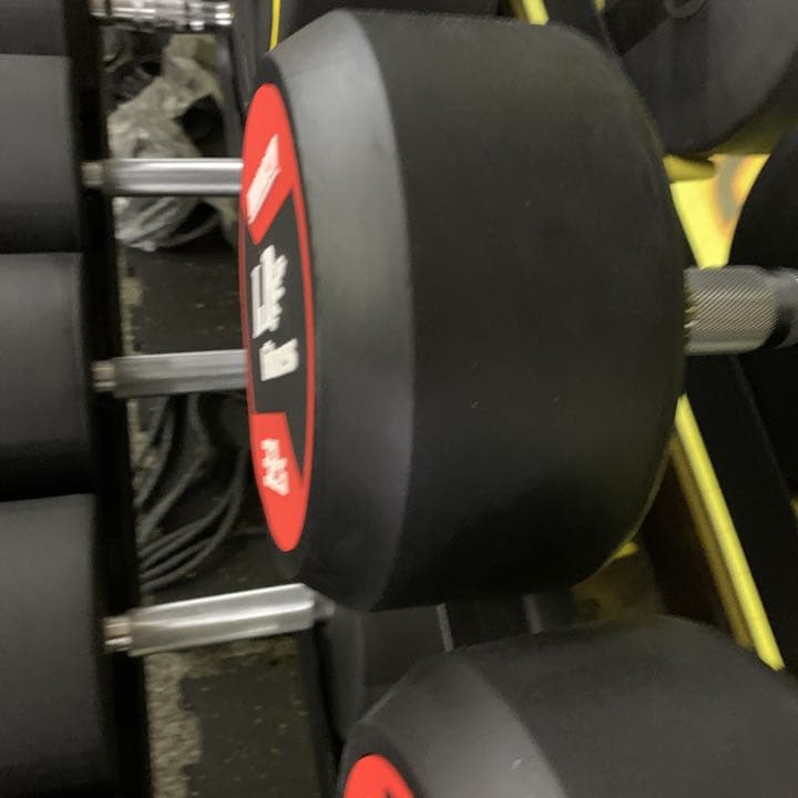 ラバーラウンドダンベル　2.5kg から25kg  6セット